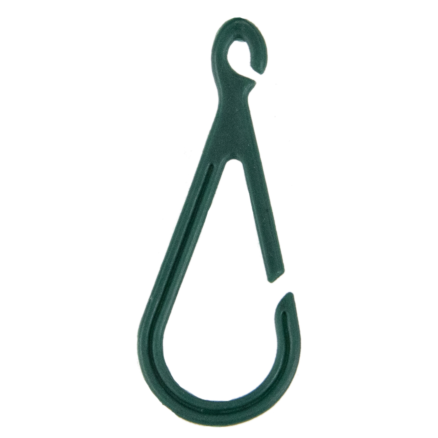 Outdoor Christmas Ornament Hanger Hooks - 1.75" - Forest Green - Club Pack of 48