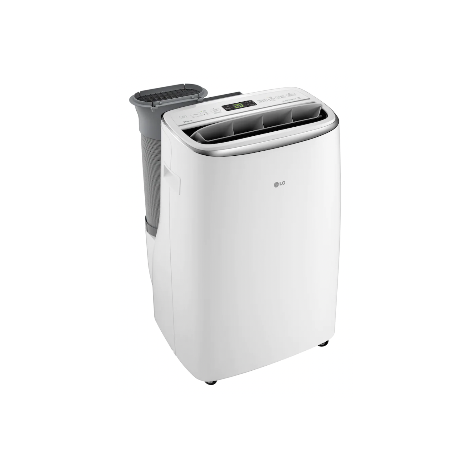 LG 14,000 BTU Smart Portable Air Conditioner, Dual Inverter, Quiet, Energy Effic, Wi-Fi with LCD Remote in White (LP1419IVSM)