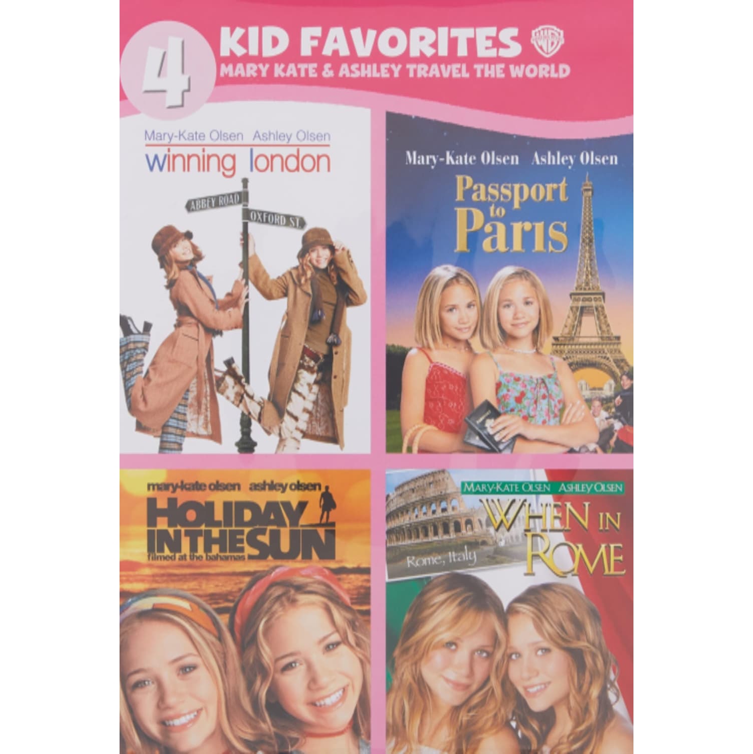 4 Kid Favorites: Mary-Kate & Ashley Travel the World - - [DVD]