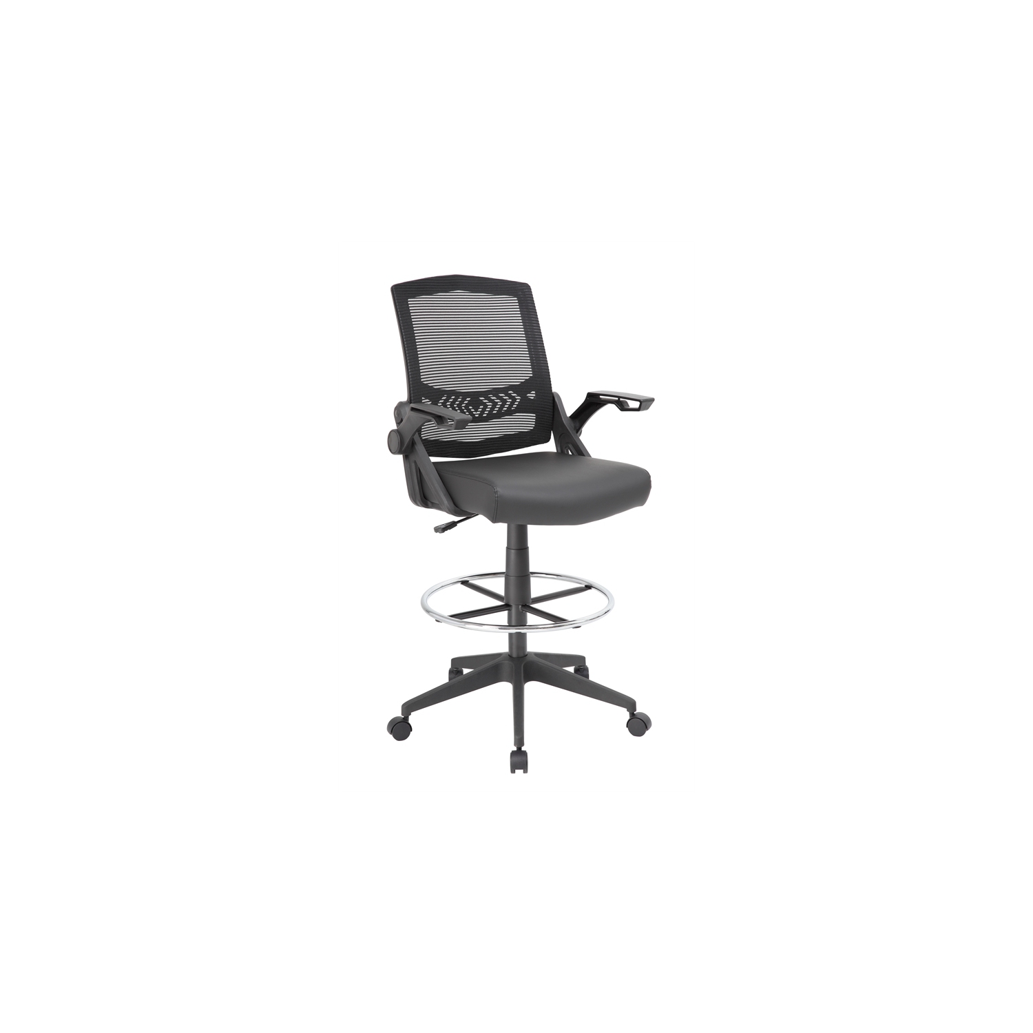 Scranton & Co Sit-Stand Adjustable Mesh Chair with Flip Arms