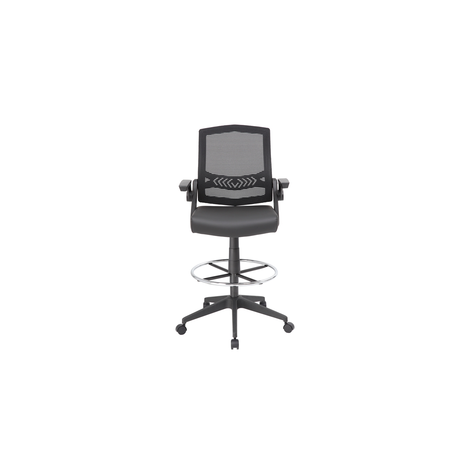 Scranton & Co Sit-Stand Adjustable Mesh Chair with Flip Arms