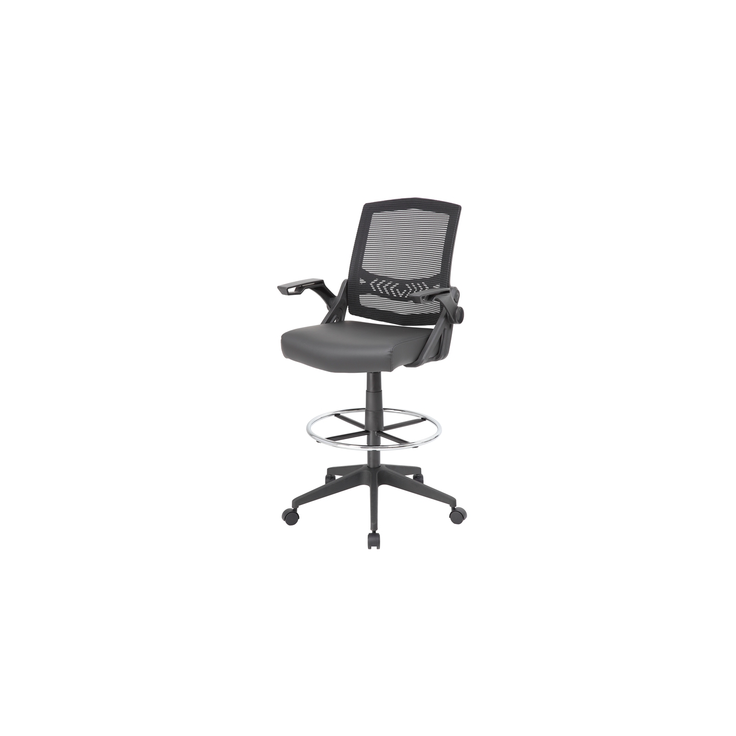 Scranton & Co Sit-Stand Adjustable Mesh Chair with Flip Arms