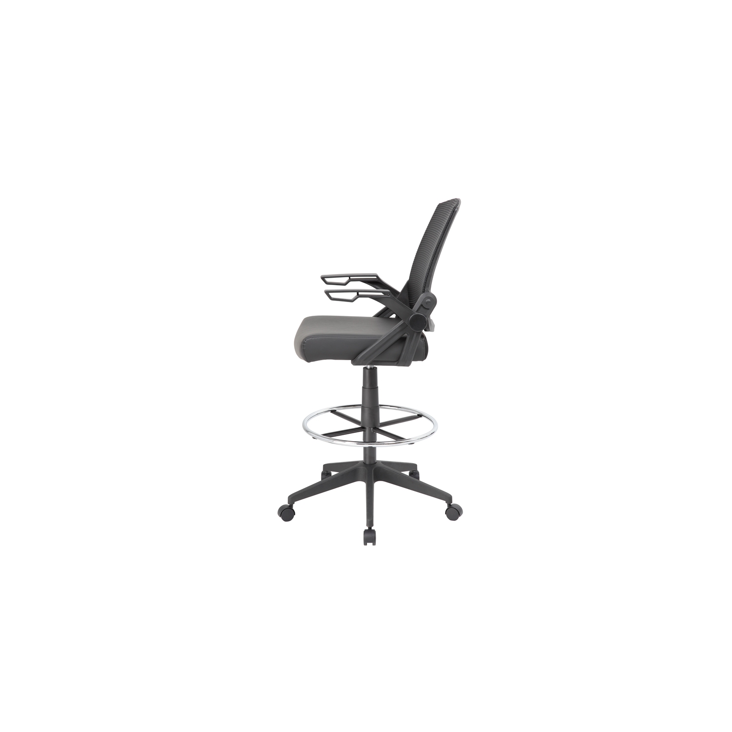 Scranton & Co Sit-Stand Adjustable Mesh Chair with Flip Arms