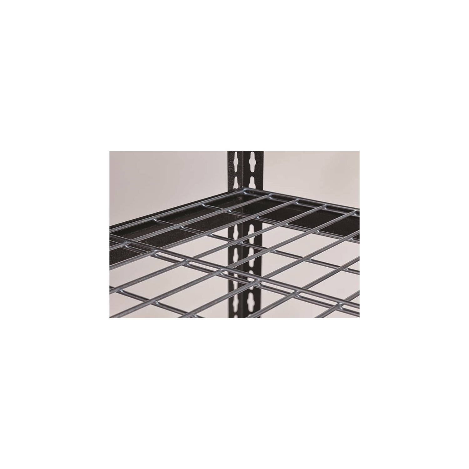 Iron Horse 2300 Riveted Wire Deck Metal Shelving 5-Shelf 18Dx36Wx72H Black