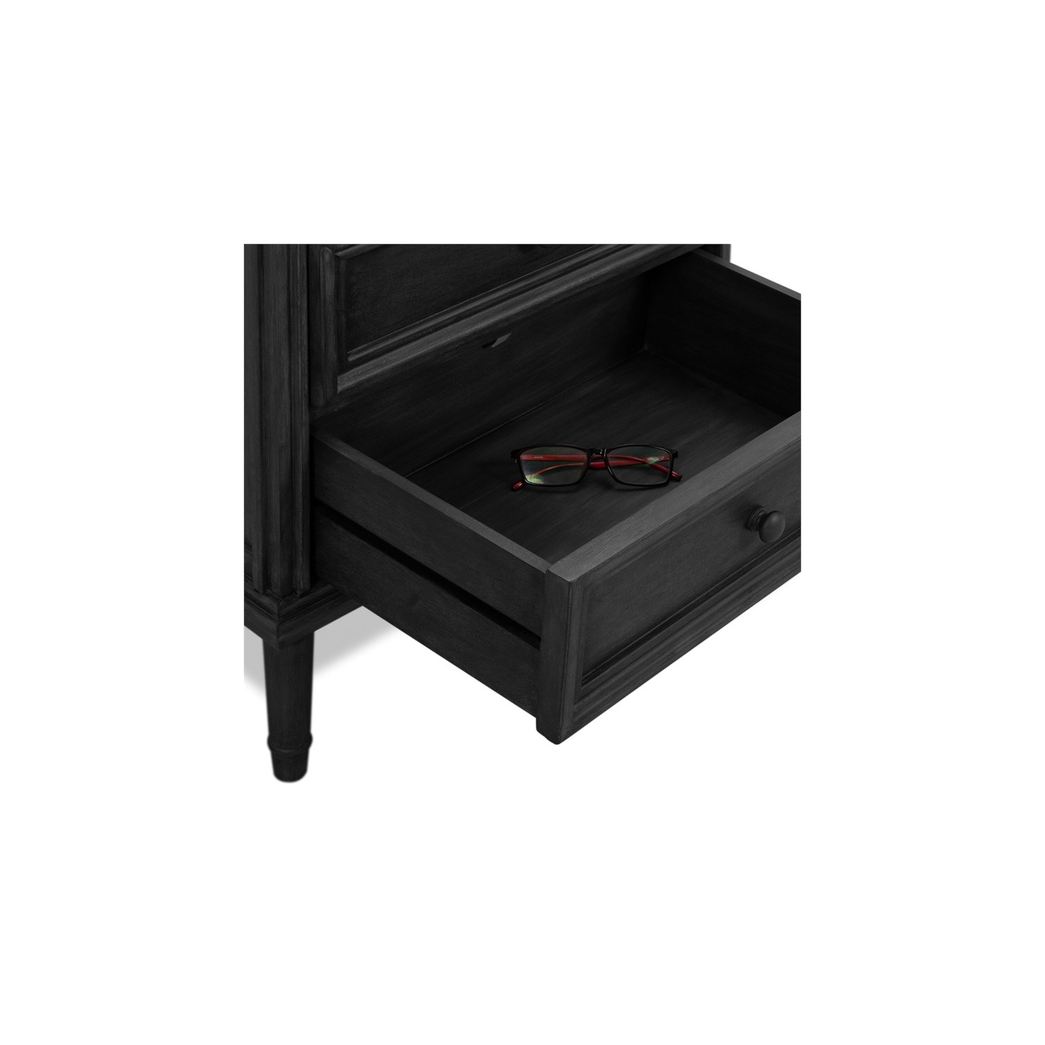 Armoire de rangement à 3 tiroirs Finch, gris foncé