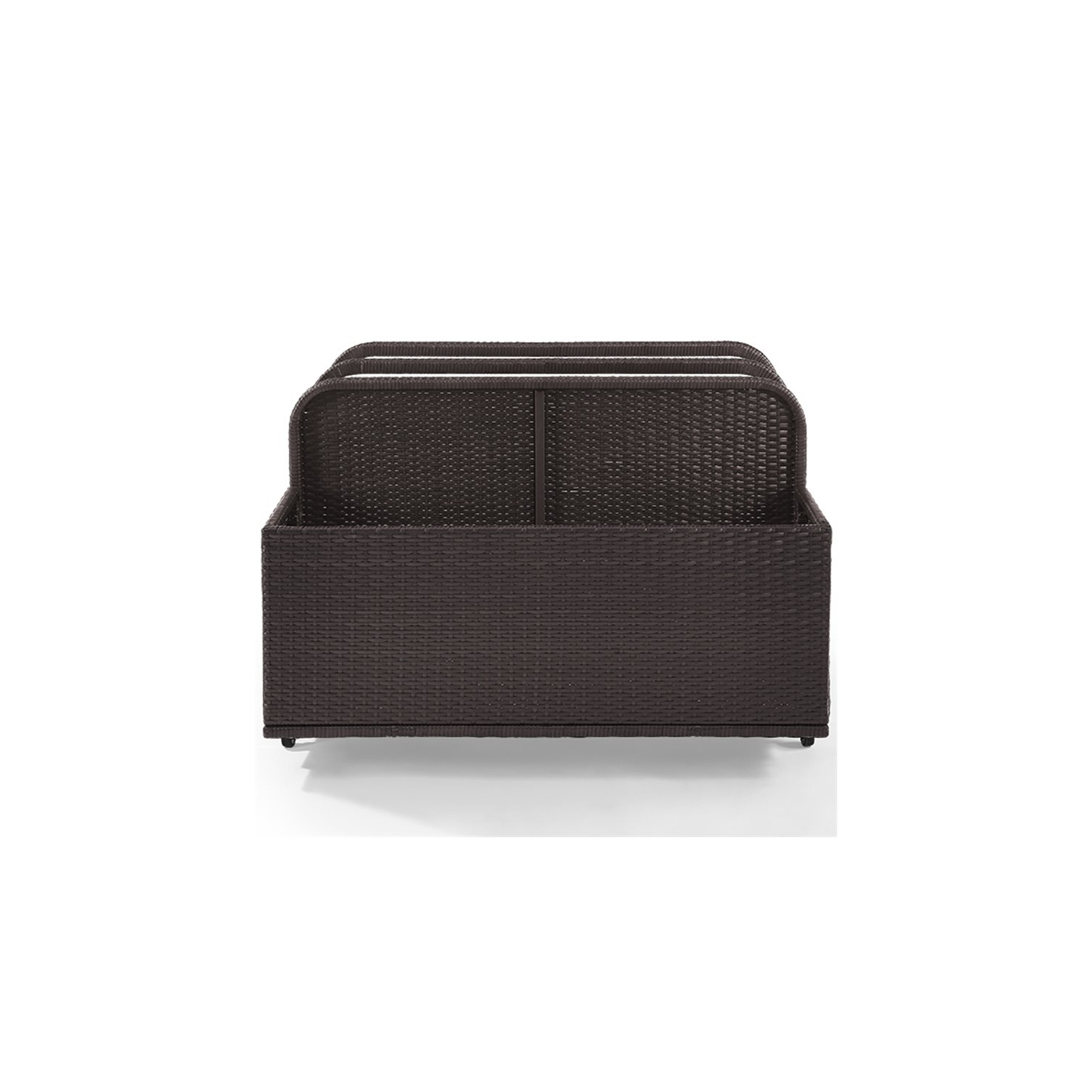 Crosley Palm Harbor Coasta Wicker / Rattan Patio Float Caddy in Brown