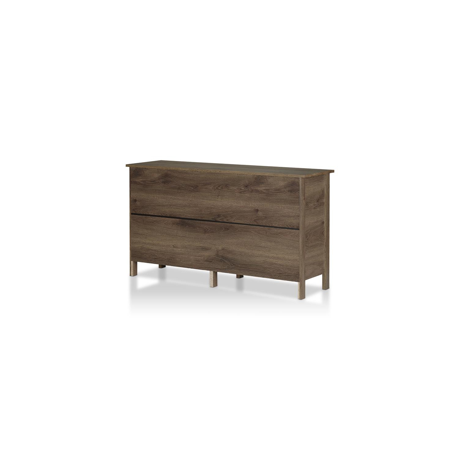 Furniture of America Reyes Rustic Wood 6-Drawer Dresser in Distressed Walnut