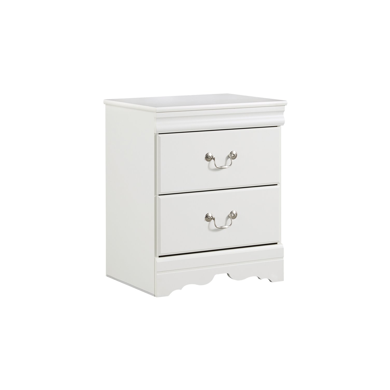 Bowery Hill 2 Drawer Nightstand in White
