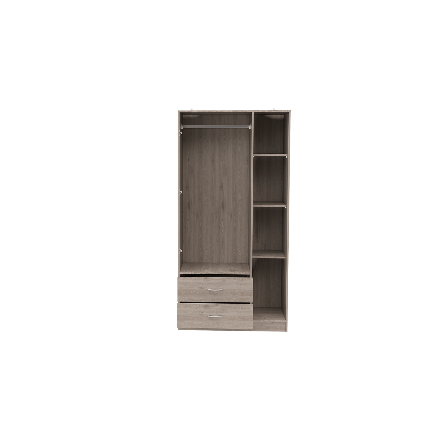 Armoire à 3 portes en bois d'ingénierie Austral de TUHOME, gris