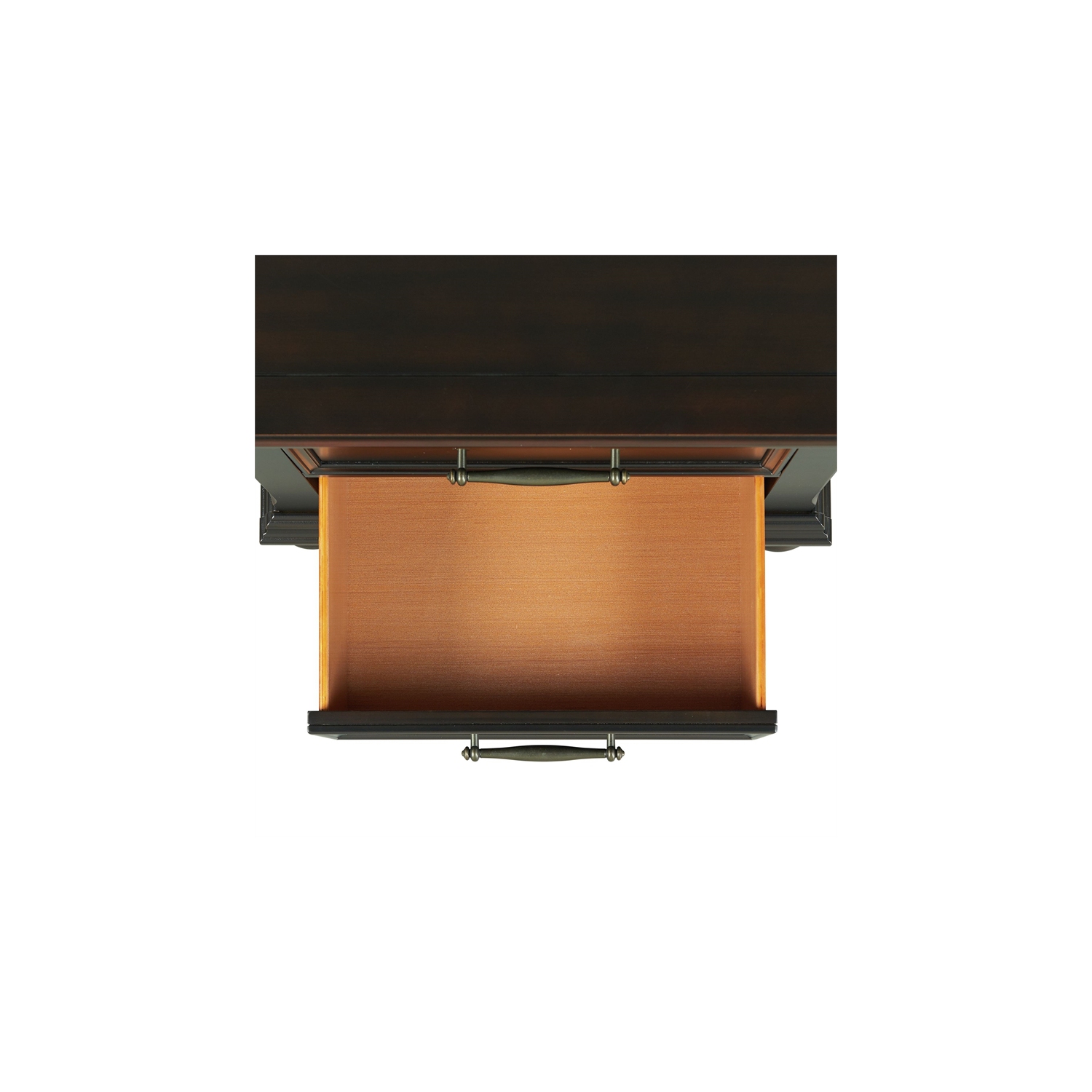 Table de chevet à 3 tiroirs Brooks de Picket House Furnishings avec ports USB - Noir