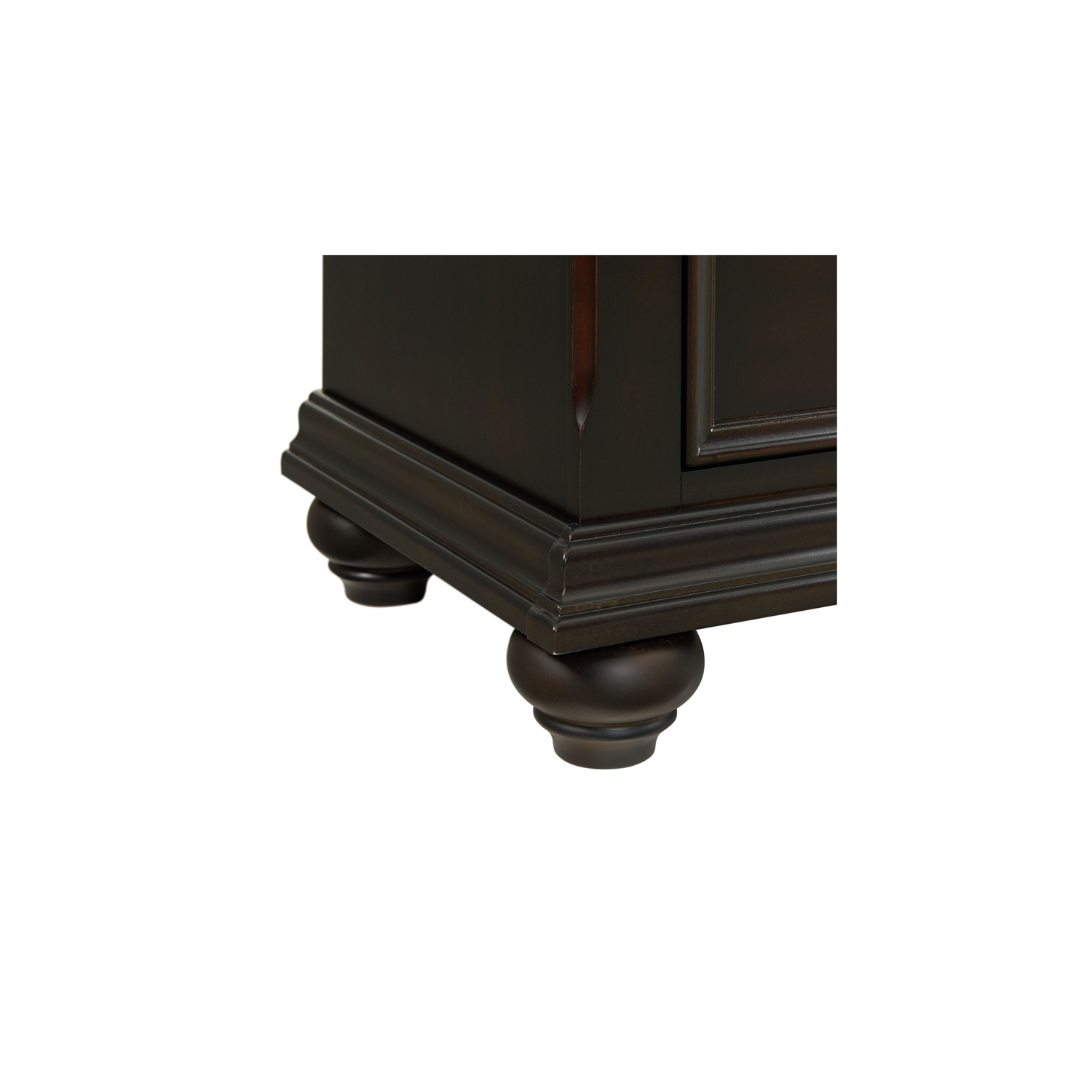 Table de chevet à 3 tiroirs Brooks de Picket House Furnishings avec ports USB - Noir