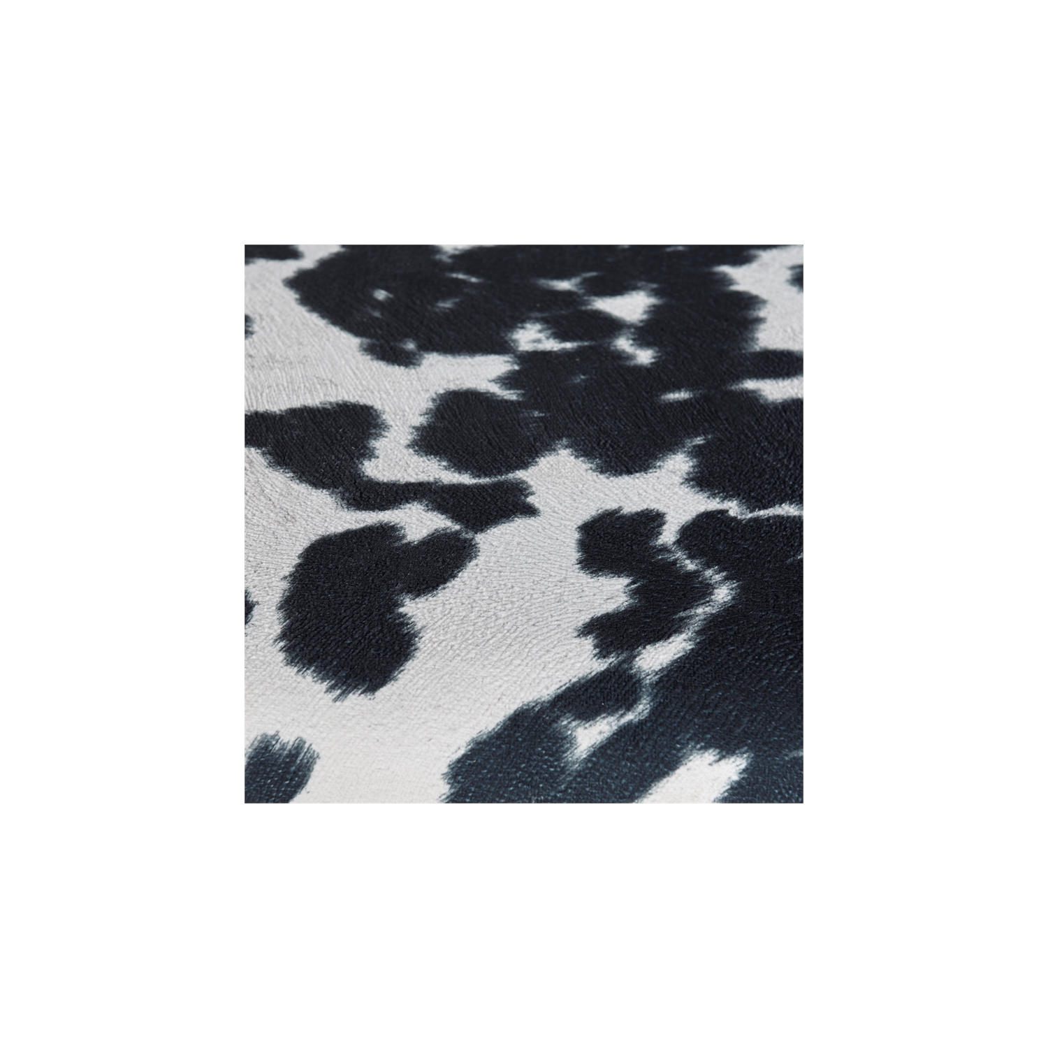 Linon Walt 30" Wood Cow Print Bar Stool in Black