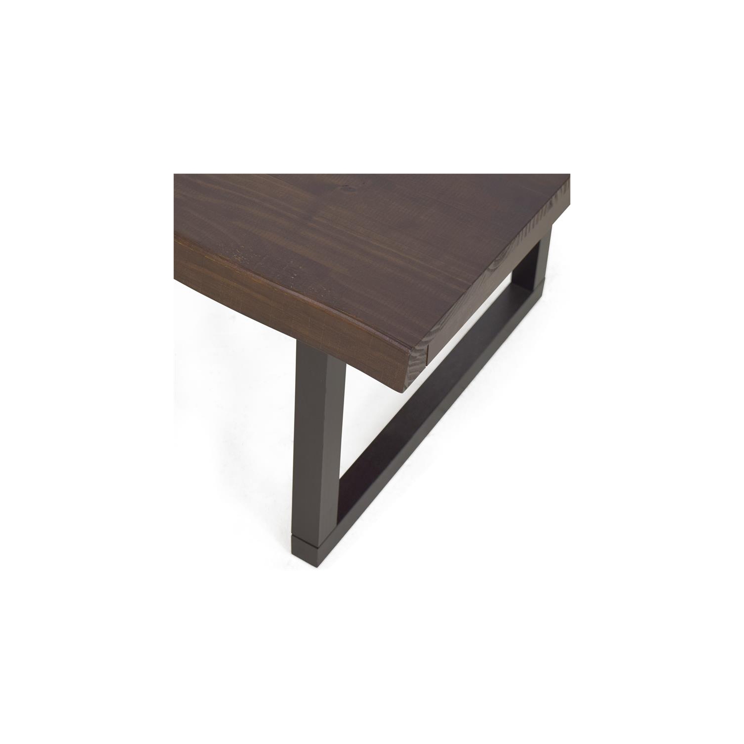 Table de bar à bord de canapé en bois massif cerisier moderne et ébène Pemberly Row