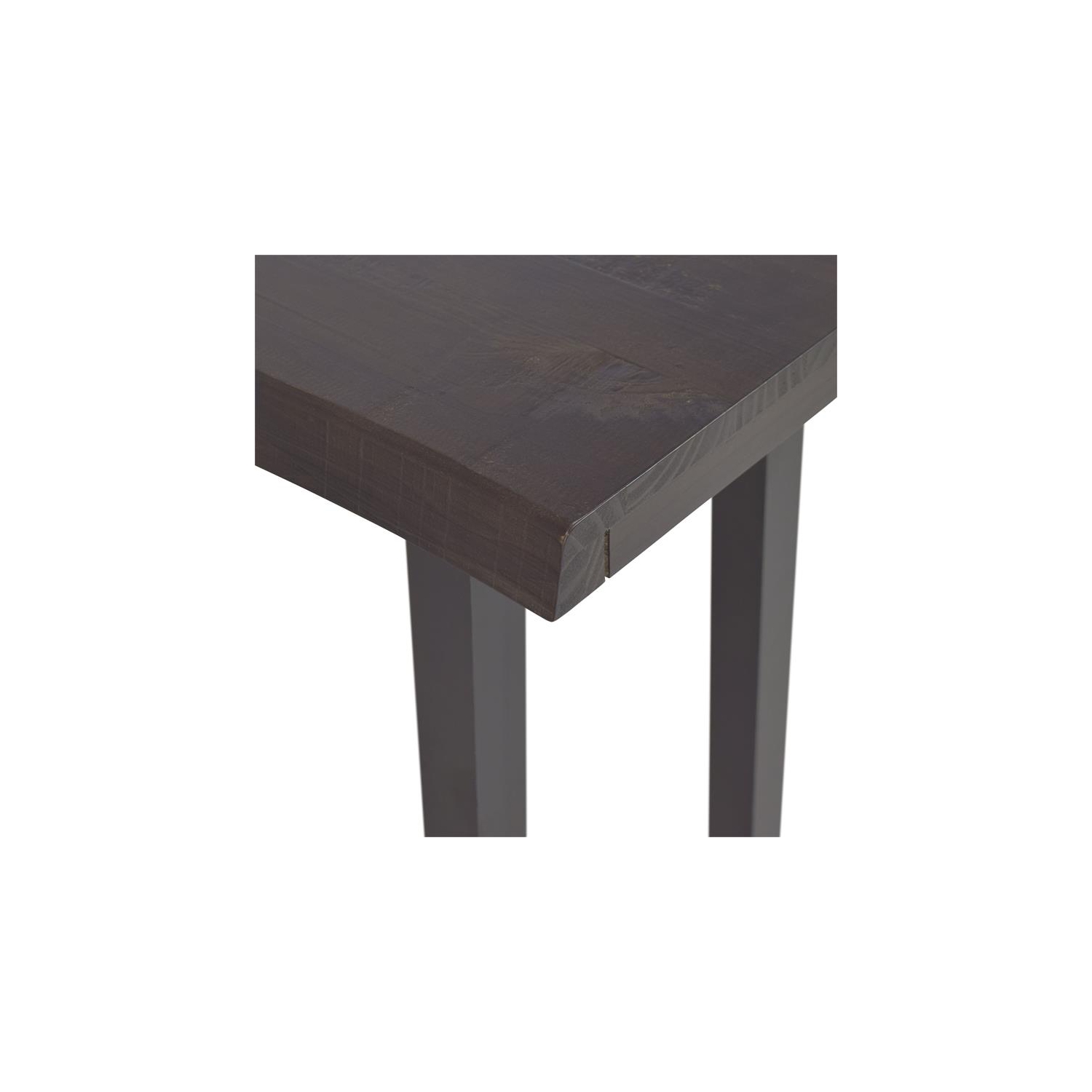 Table de bar à bord de canapé en bois massif cerisier moderne et ébène Pemberly Row