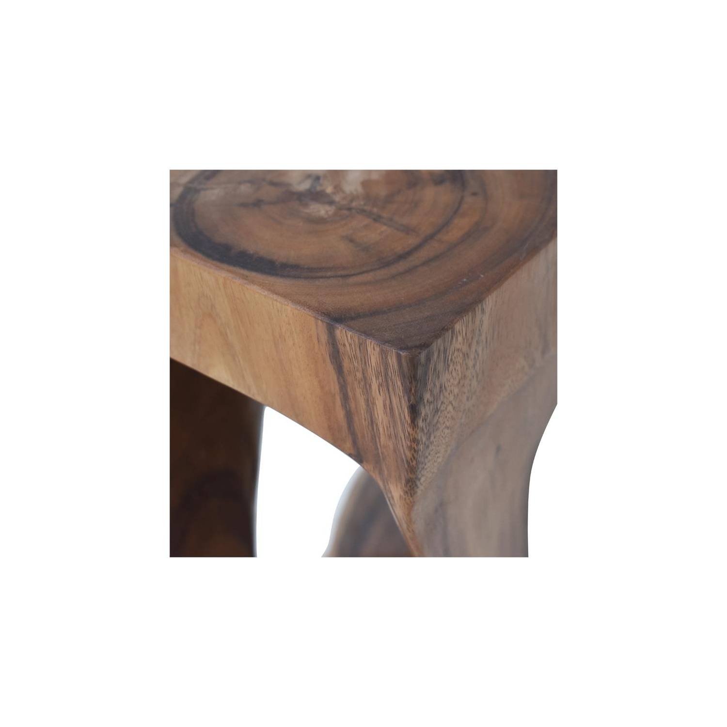 Table d’appoint en bois naturel avec glacis Solana de Steve Silver