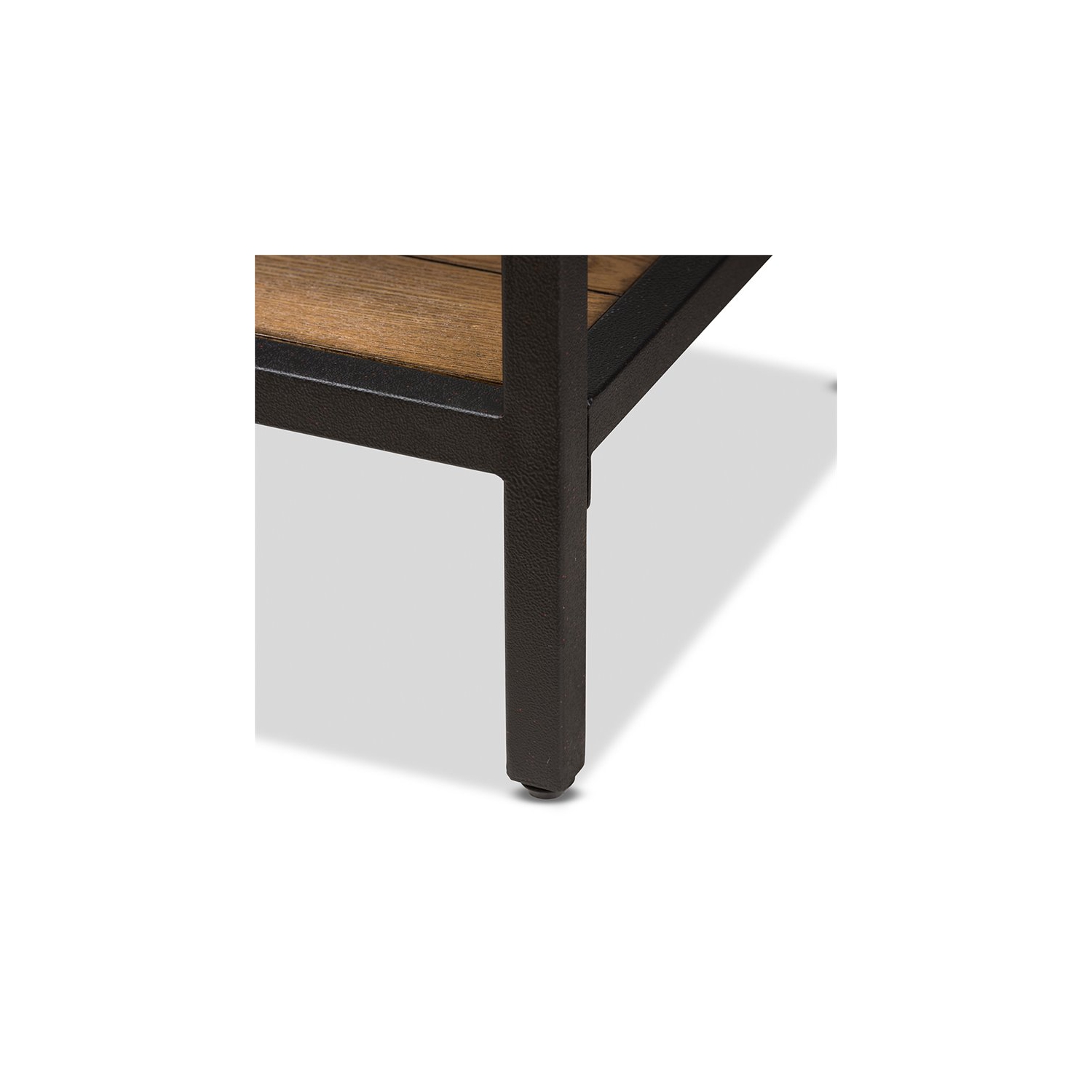 Baxton Studio Caribou Console Table in Oak Brown and Black Best