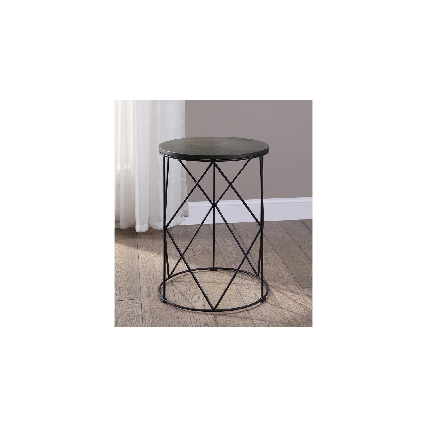 Furniture of America Nikova Contemporary Wood 3-Piece Nesting Tables in Black