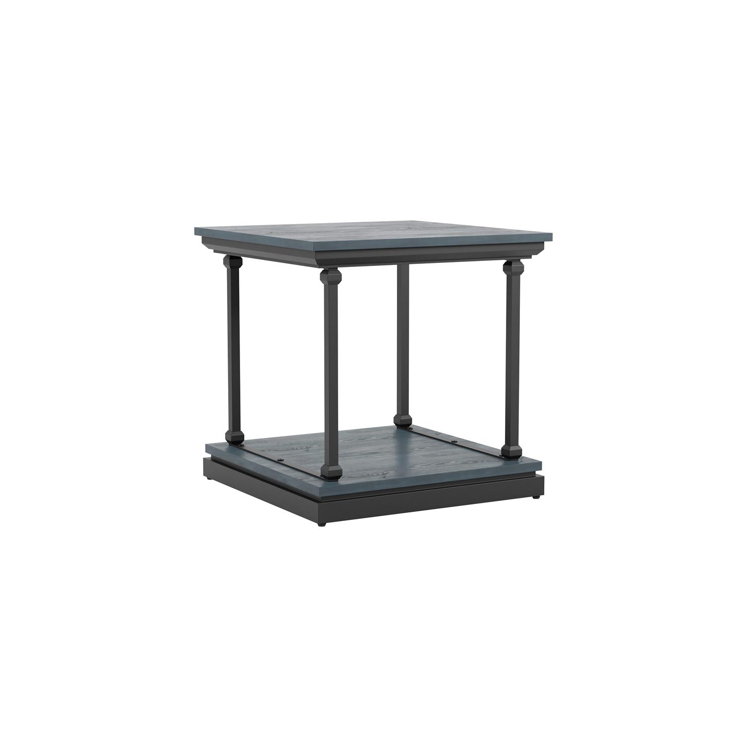 Furniture of America Drewden Wood 2-Piece Coffee Table Set in Antique Blue