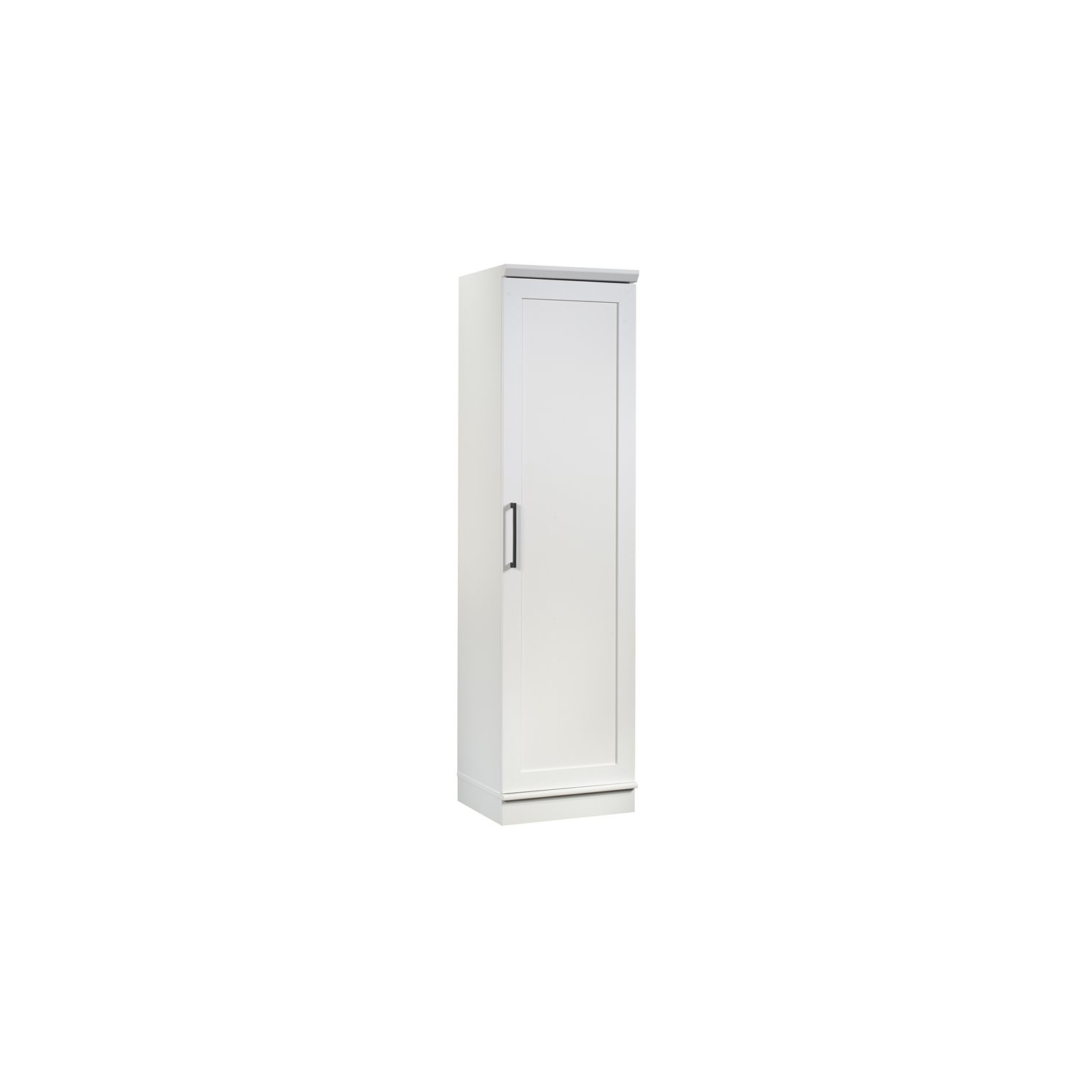 Sauder HomePlus Single Door Wooden Pantry in Glacier White