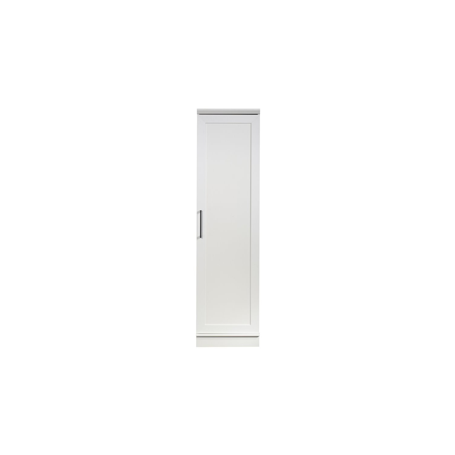 Sauder HomePlus Single Door Wooden Pantry in Glacier White