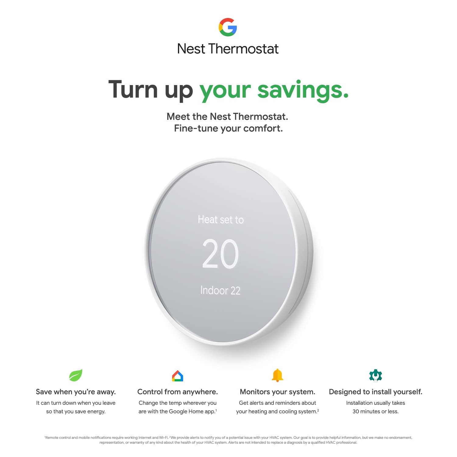 Thermostat Google Nest – tout neuf