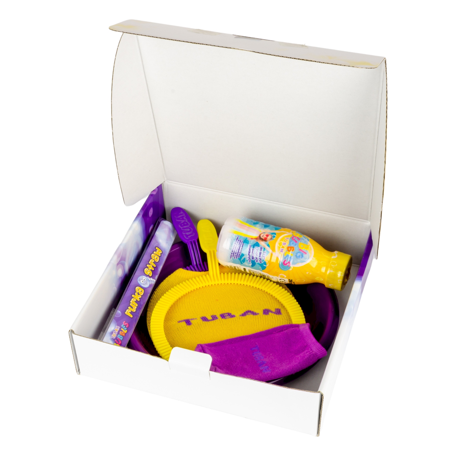 Raquette à bulles et anneaux à bulles