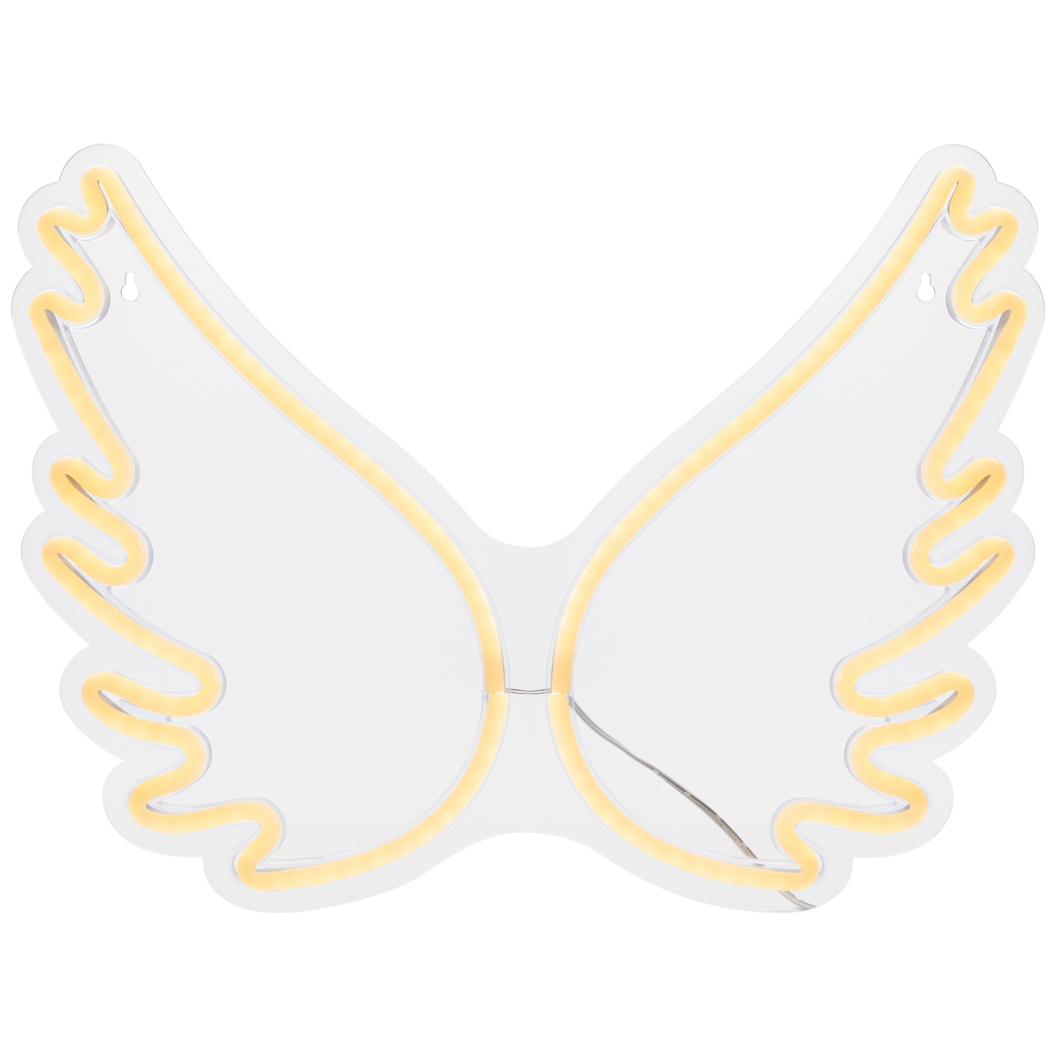 17.5" LED Lighted Neon Angel Wings Wall Sign
