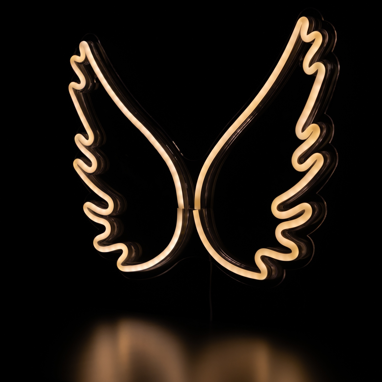17.5" LED Lighted Neon Angel Wings Wall Sign