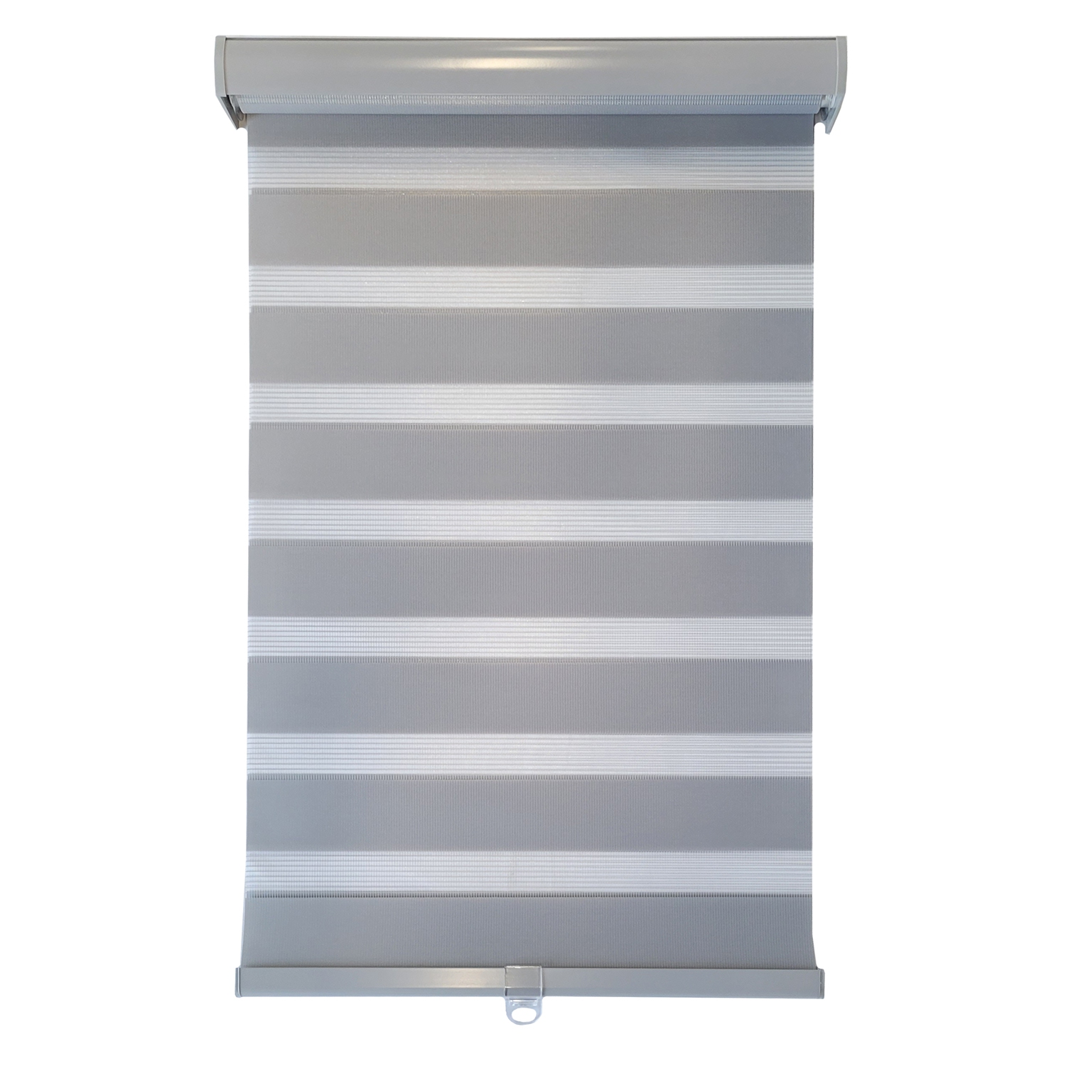 ITY Olivia Stone 84" X 84" Alternate Zebra Blinds Window Shade Cordless Grey