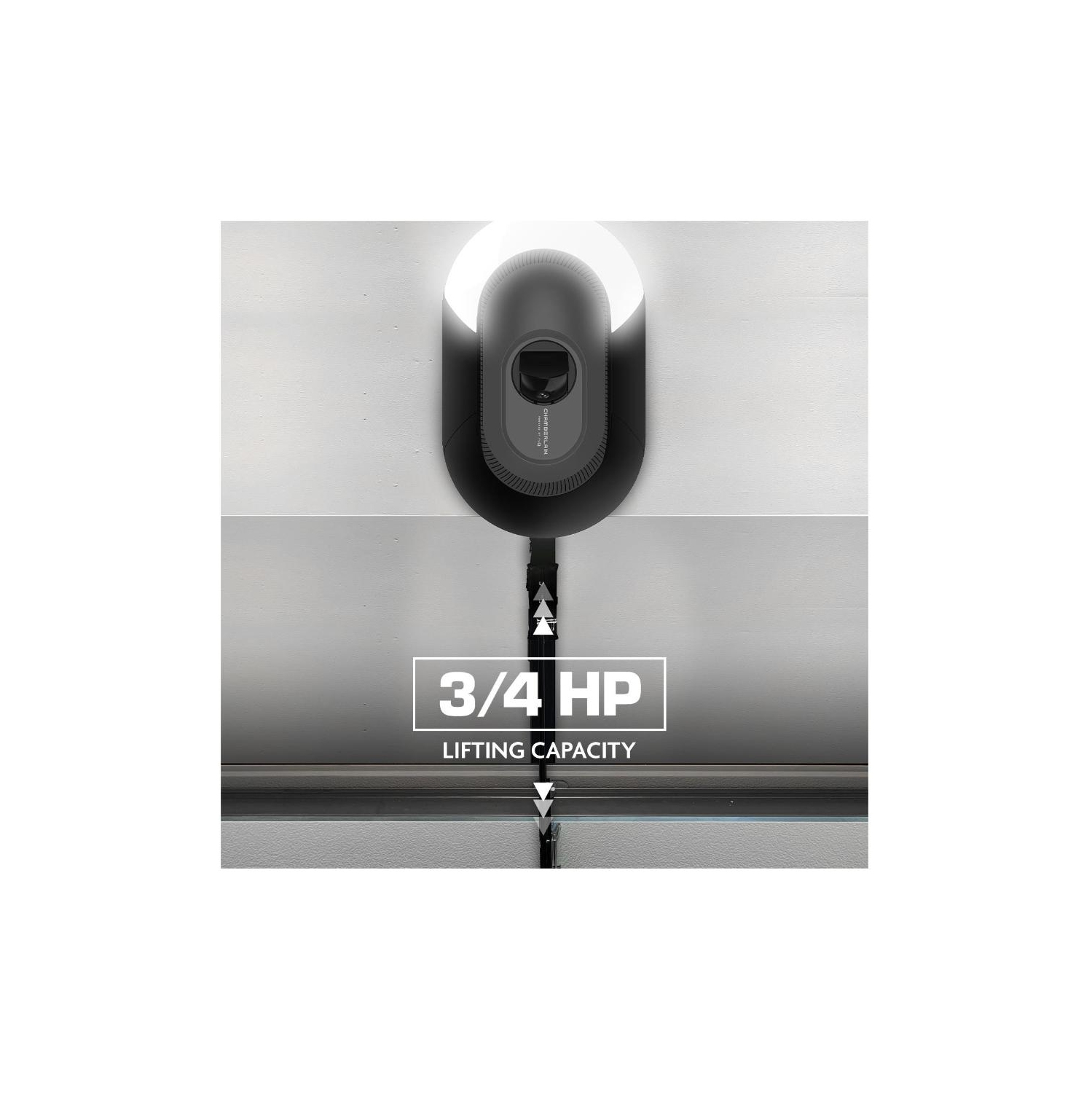 MyQ Smart Garage Opener with Motion Activated Camera - 3/4 HP