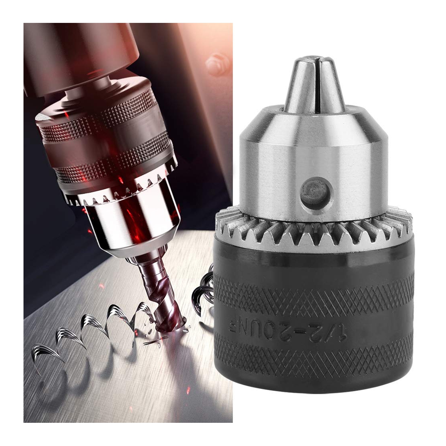 13mm Drill Chuck with Key: For 1/2" Drill Chucks, Woodworkers: Enhance Your Woodworking Projects with this Reliable Chuck