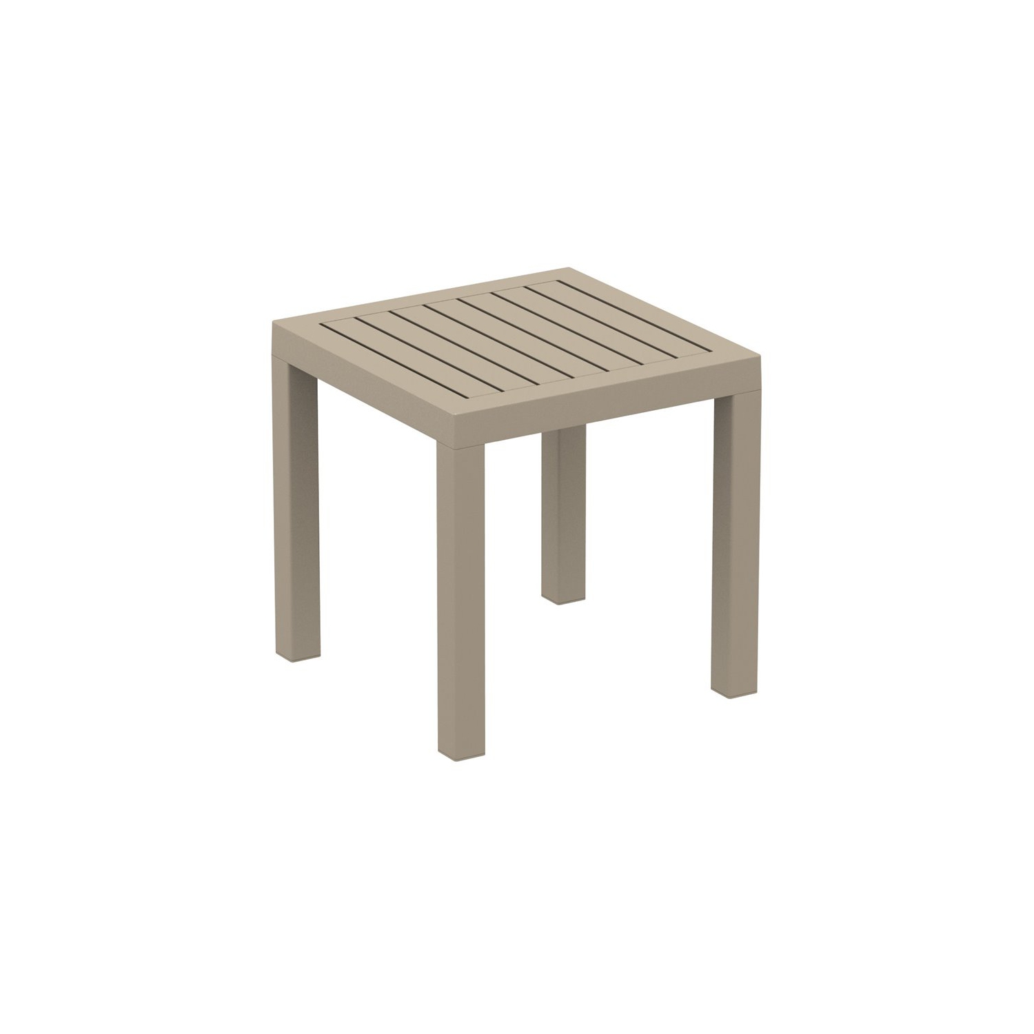 Ensemble de patio 7 pièces ARTEMIS XL Club avec coussins taupe en tissu acrylique