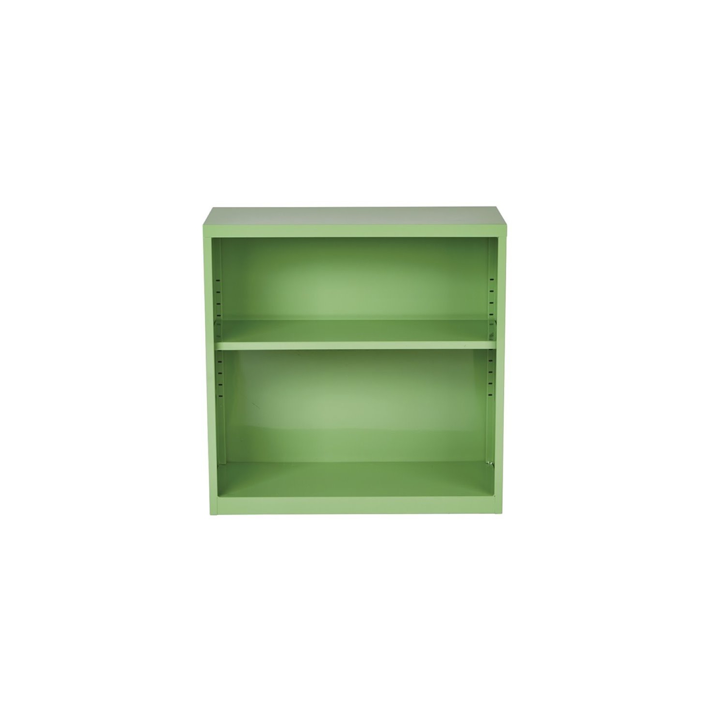 Scranton & Co 2 Shelf Metal Bookcase in Green