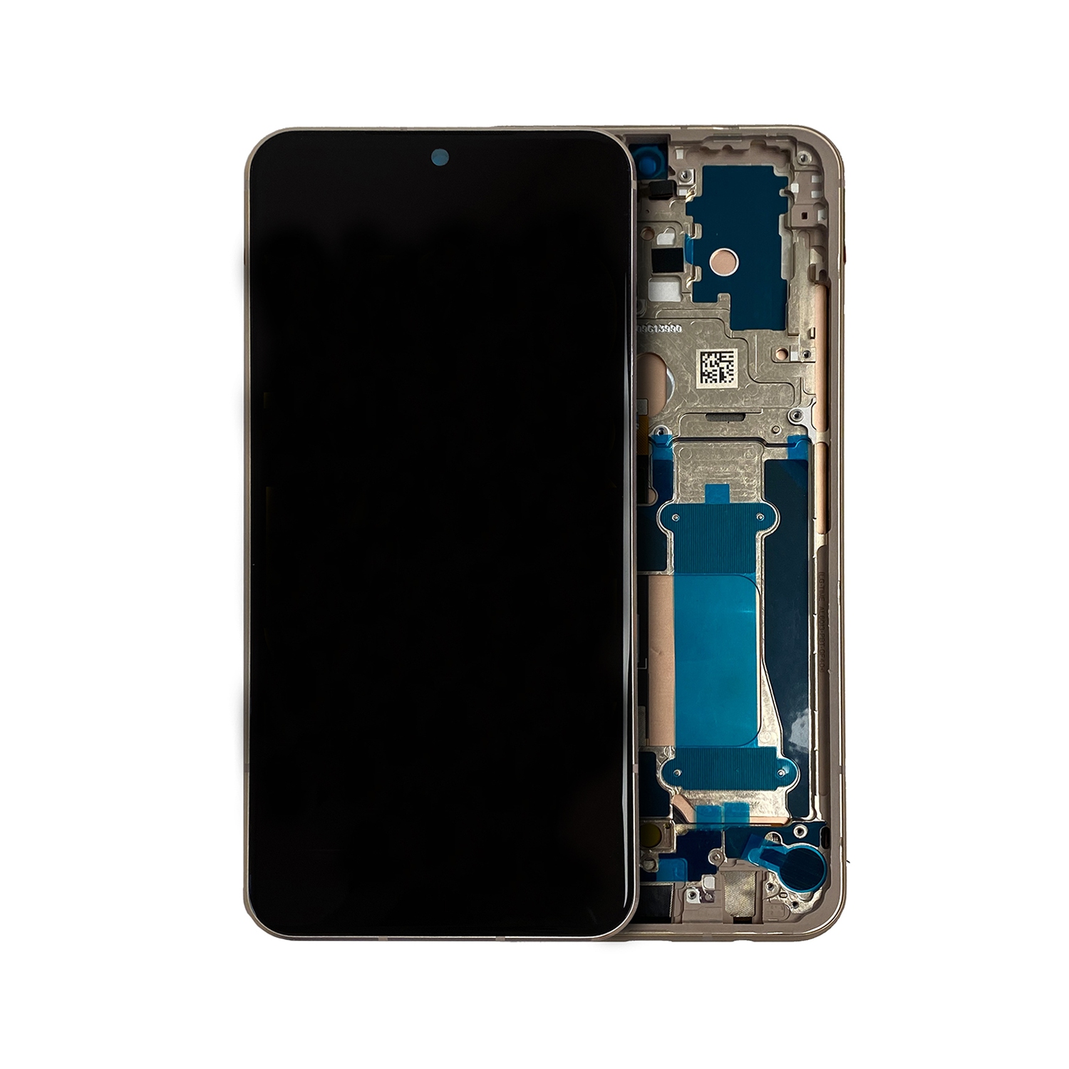 Refurbished (Excellent) - Replacement OLED Display Touch Screen Digitizer Assembly With Frame For LG V60 ThinQ 5G - Classy Gold
