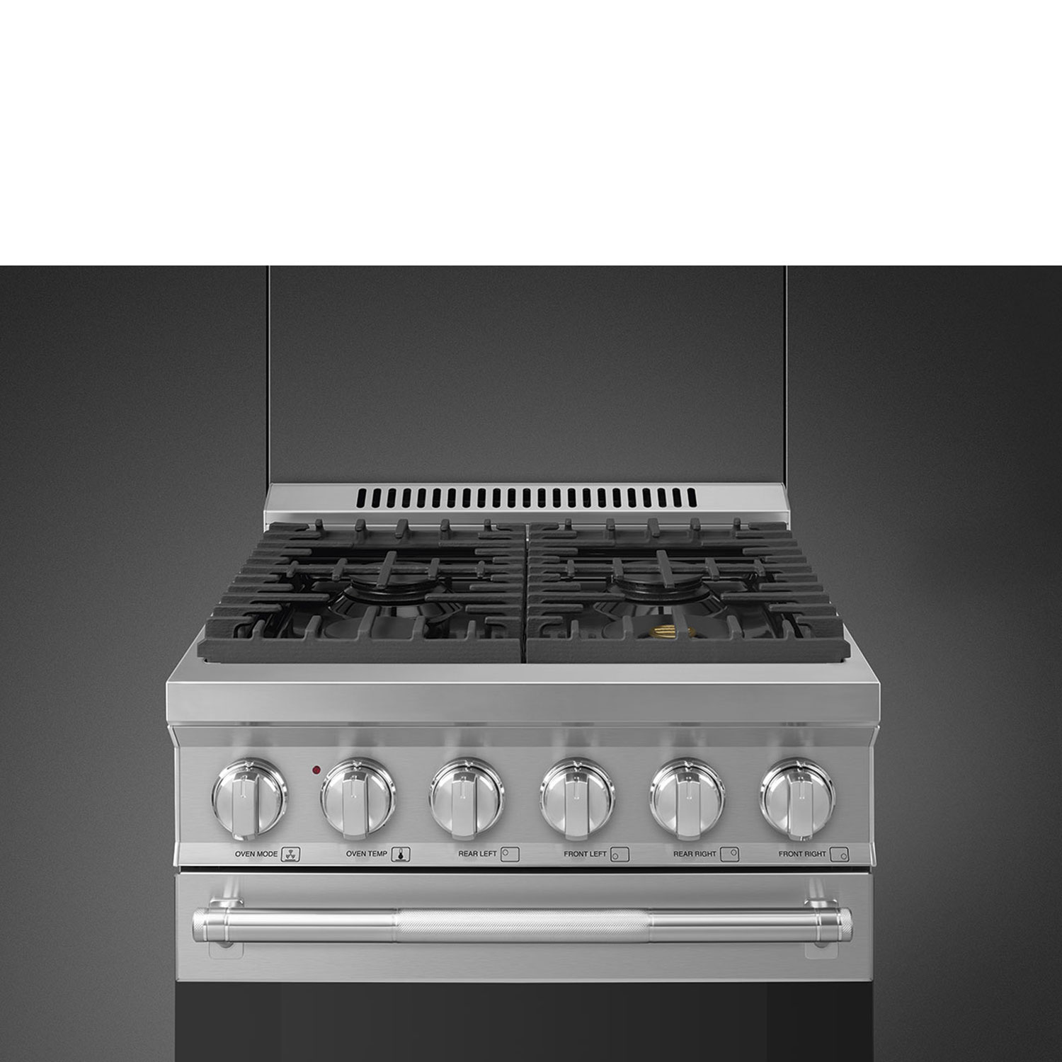 Smeg 24" 2.8 Cu. Ft. True Convection Freestanding Gas Range - Stainless Steel