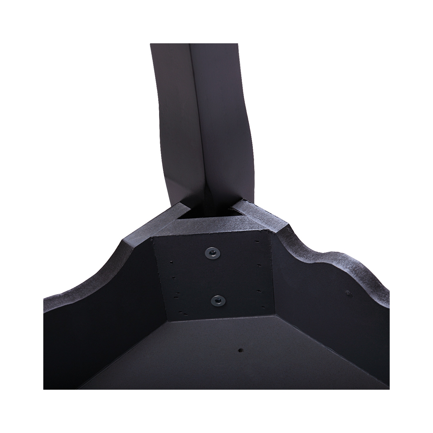 Jaxpety Bedroom Vanity Makeup Dressing Table Set with Oval Mirror and Cushioned Stool, Black