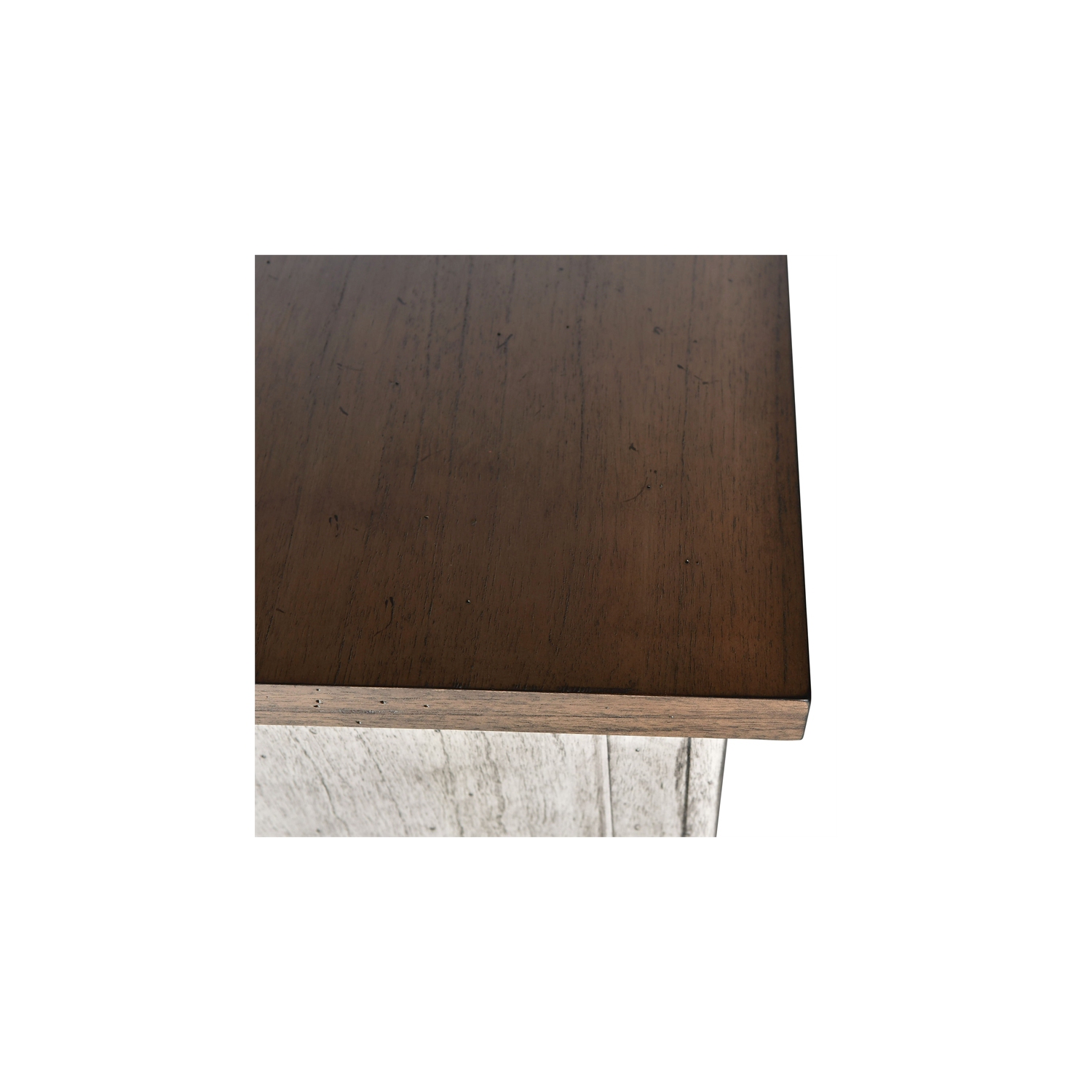 Bear Creek Rustic Ivory Two Drawer Nightstand