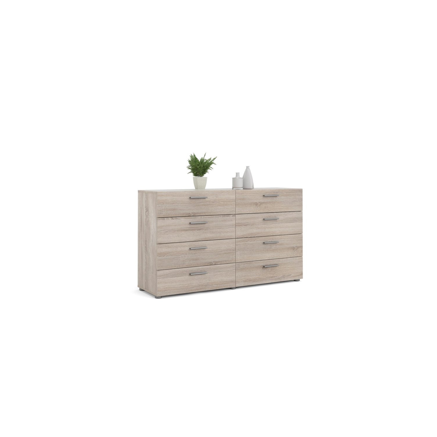 Atlin Designs Modern 8 Drawer Double Dresser in Truffle