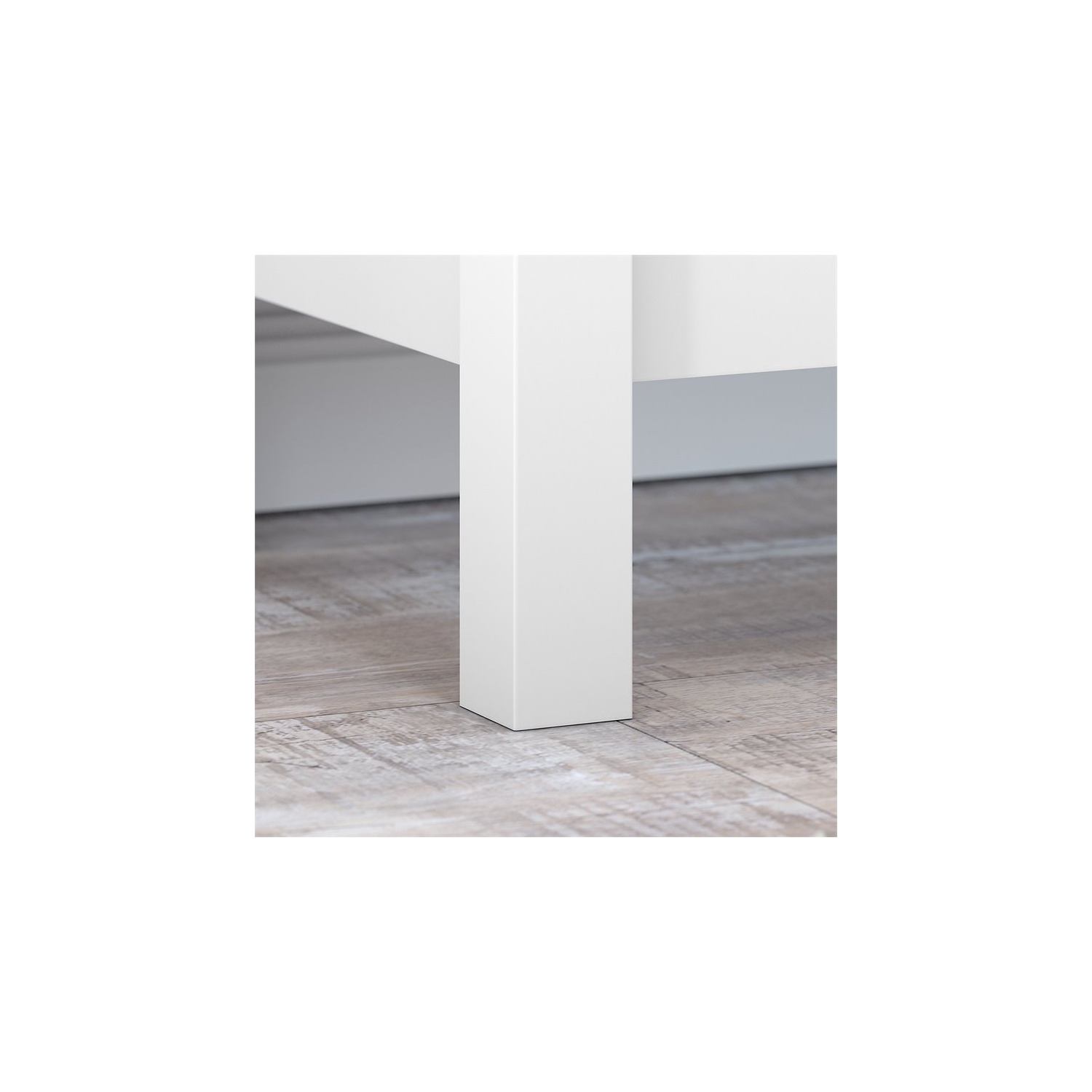 Atlin Designs Modern 6 Cube Bookcase in Shiplap Gray/White - Engineered Wood