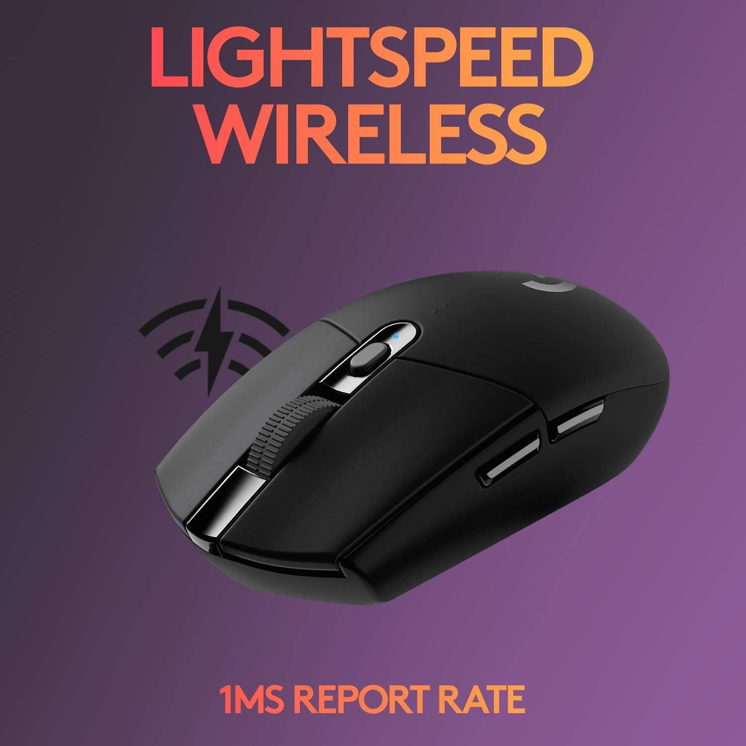 Souris de jeu sans fil G305 LIGHTSPEED de Logitech, capteur Hero 12K, 12,000 ppp, léger, 6 boutons programmables 250 H.