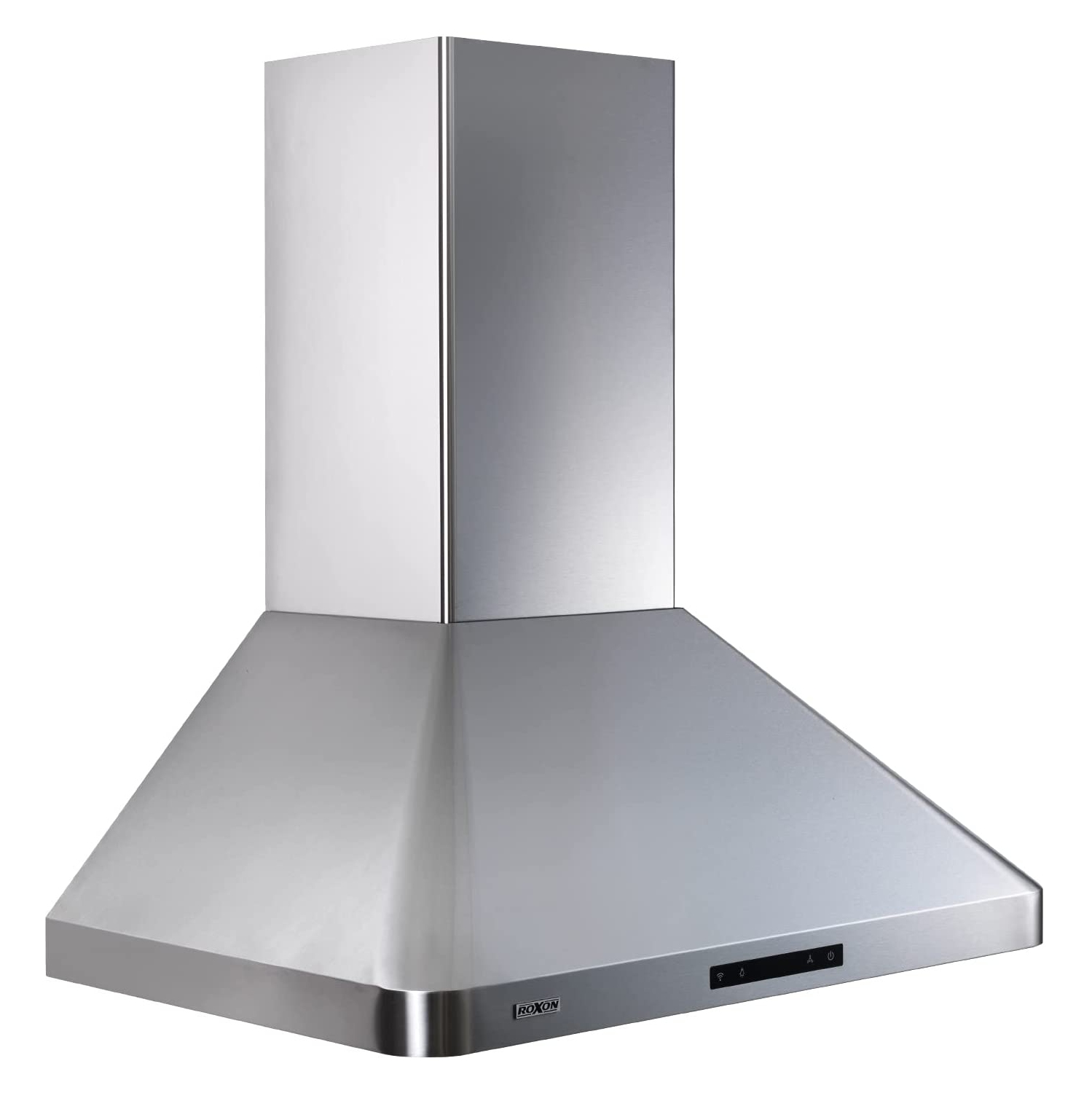 Hotte de cuisine de 30 po en acier inoxydable de 900 pi3/min de ROXON avec ventilateur d’évacuation mural RXN-W12BSA-30