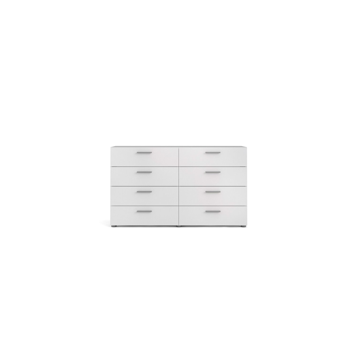 Atlin Designs Modern 8 Drawer Double Dresser in White