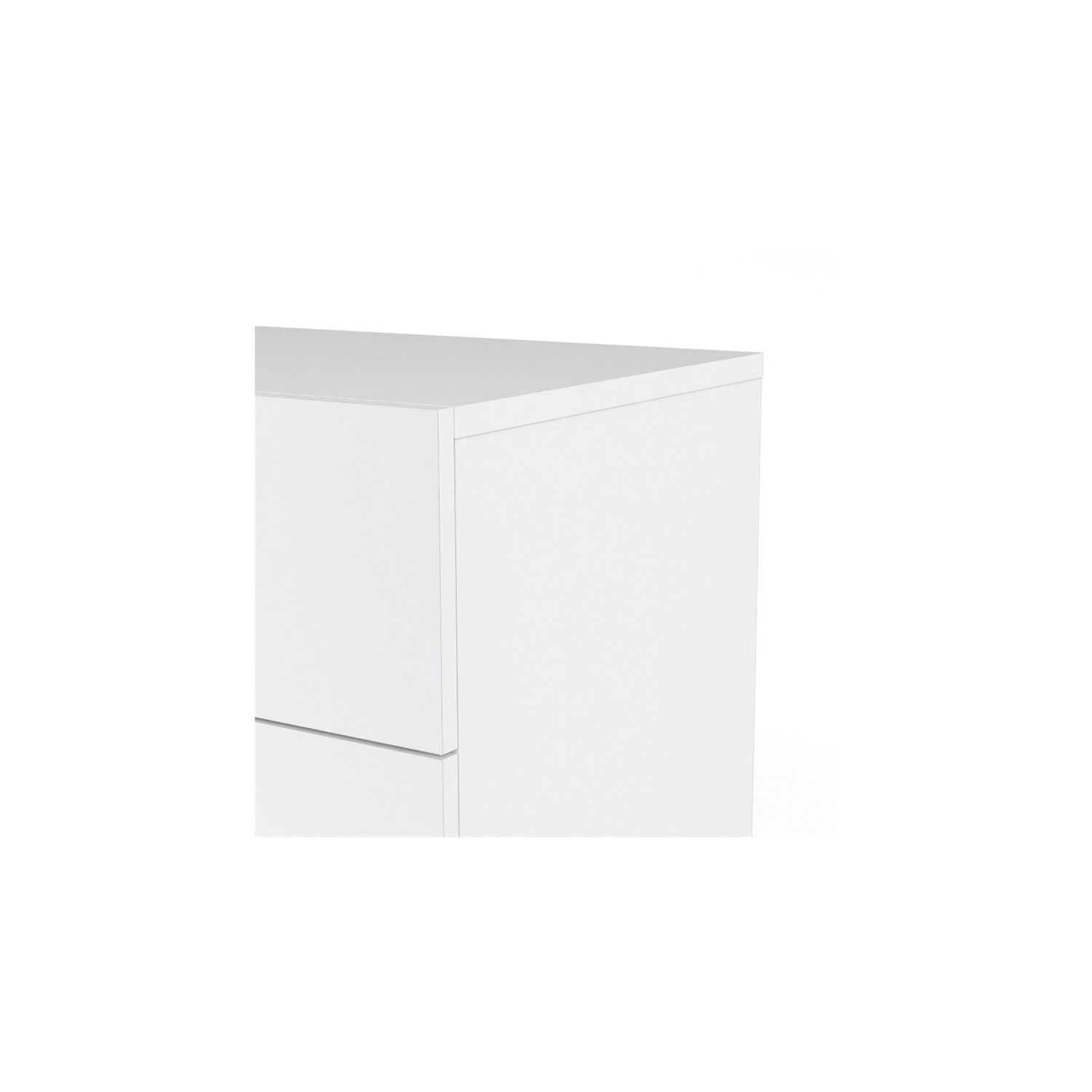 Atlin Designs Modern 8 Drawer Double Dresser in White