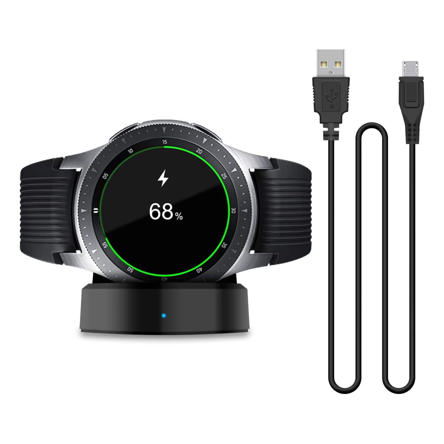 Updated Charger Compatible with Samsung Galaxy Smart Watch 42mm 46mm, Replacement Charging Dock Cradle Only Compatible