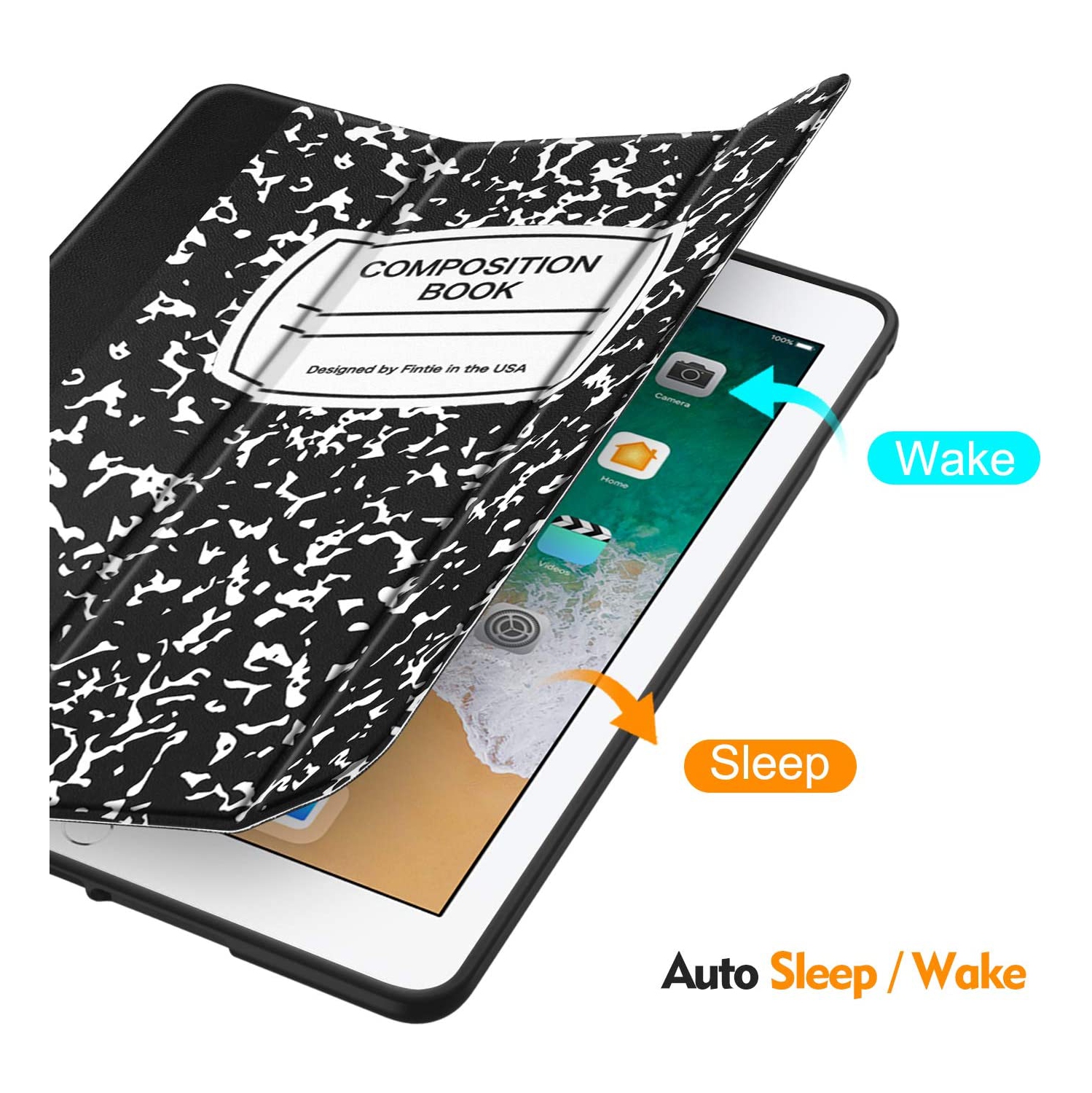 SlimShell Case for iPad 6th Generation 2018 / iPad 5th Gen 2017/ iPad Air 2 / iPad Air - [Built-in Pencil