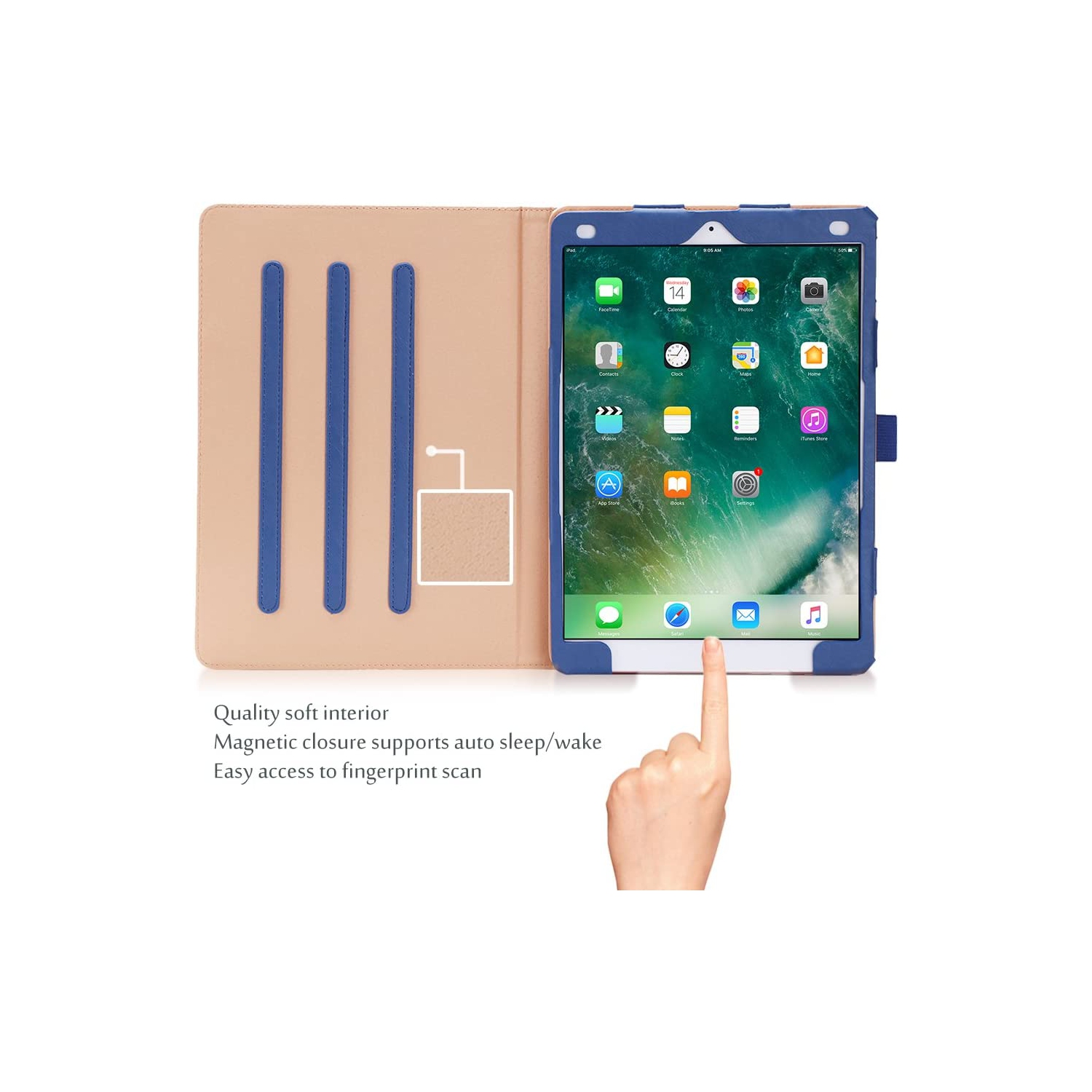 iPad Air – Étui 10.5 po 2019, étui folio rétro avec support pour iPad Air (3e génération) 10.5 po 2019 d’Apple
