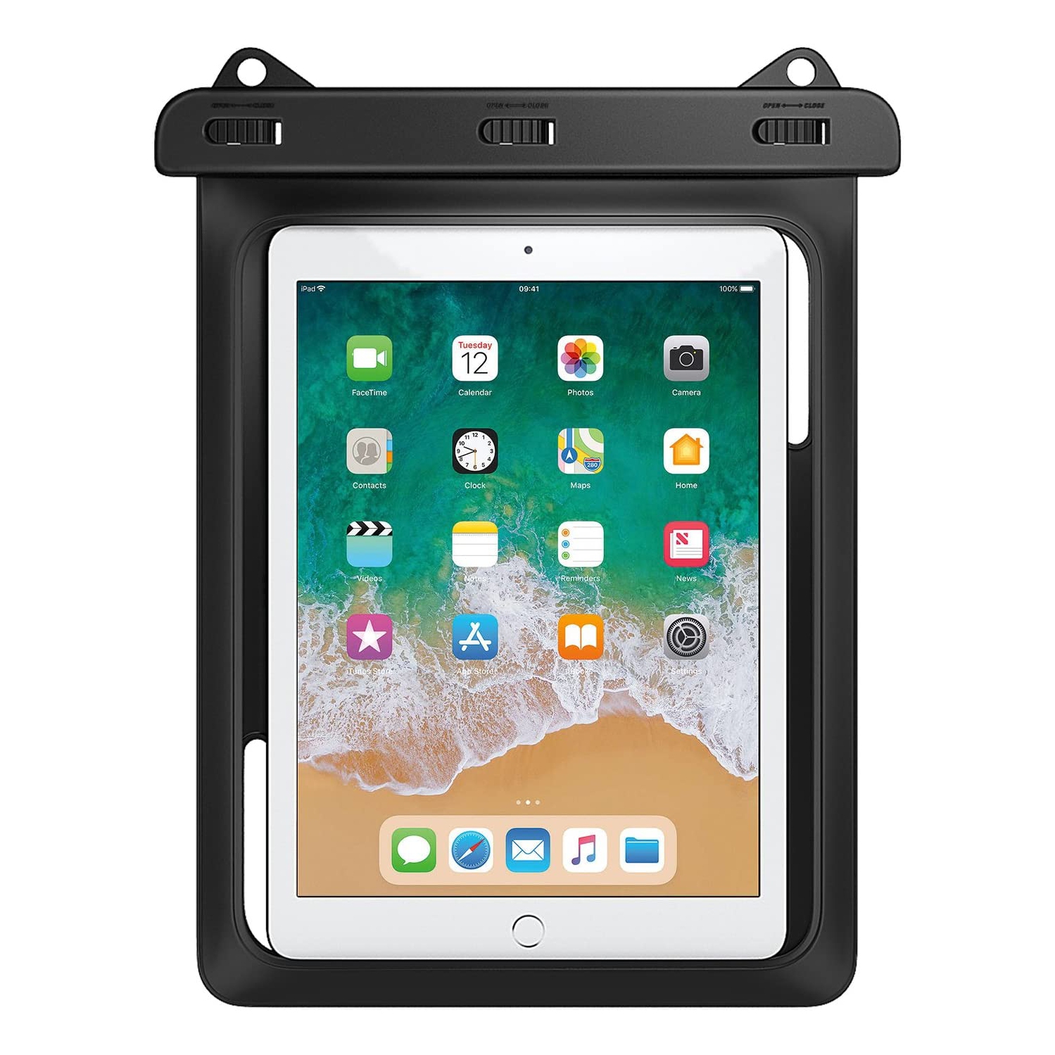 Waterproof Tablet Case, Universal Dry Bag Pouch Compatible with iPad Mini 6, iPad 9, iPad 9.7 6/5/4/3/2, iPad Pro