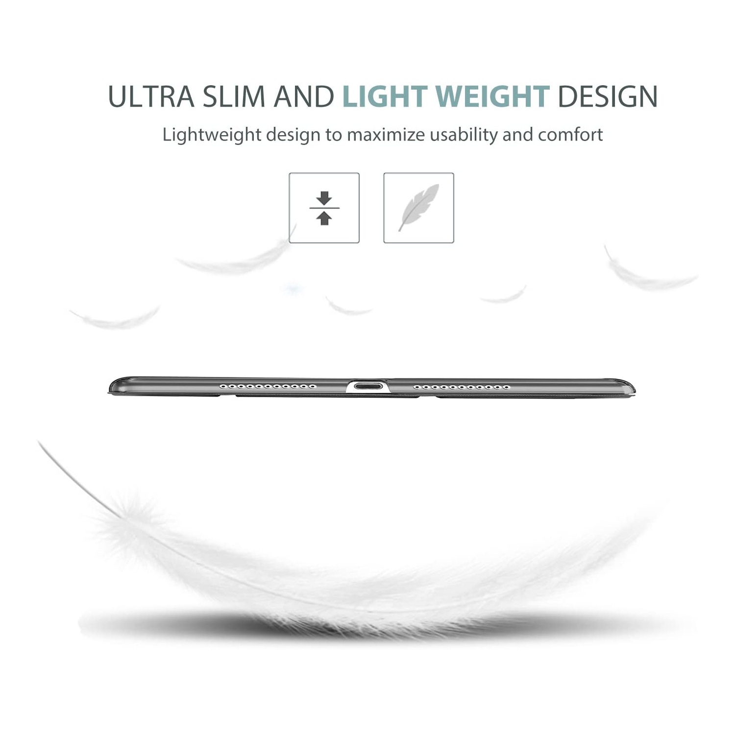 iPad Air 10.5" 2019 / iPad Pro 10.5" 2017 Case, Ultra Slim Lightweight Stand Smart Case Shell