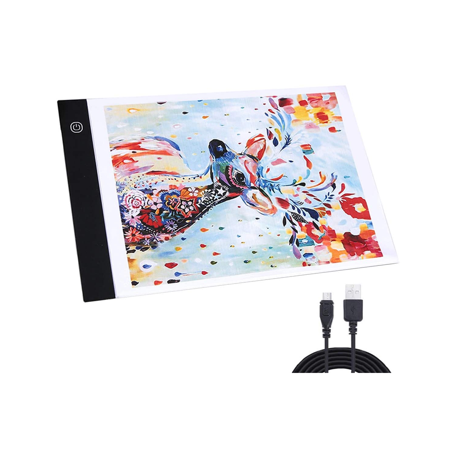 Boîte lumineuse à DEL A4 dispositif de repérage USB Adaptateur de tablette à DEL Power ajustable pour peinture diamant 5D DIY