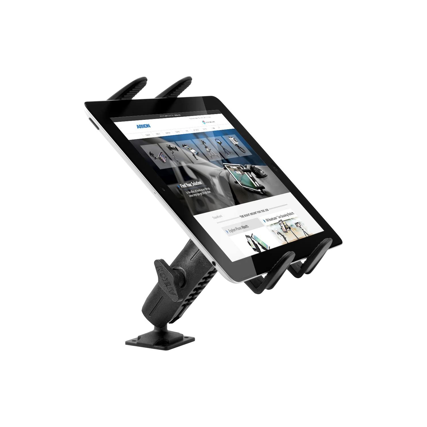 Heavy Duty Drill Base Tablet Mount for Apple iPad Air 2/iPad Air/iPad 4/3/2/Samsung Galaxy Note 10.1/Galaxy Tab